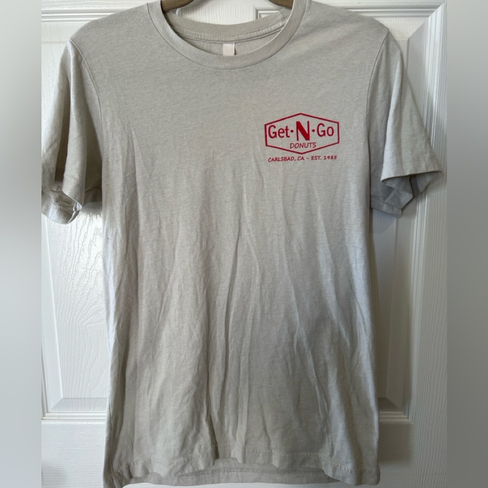 Get-N-Go Donuts graphic tee (Bella + Canvas, size M)